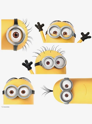 Despicable Me Yellow Peeking Minions Giant Wall Decals