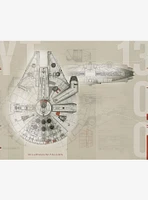 Star Wars Millennium Falcon Wall Mural