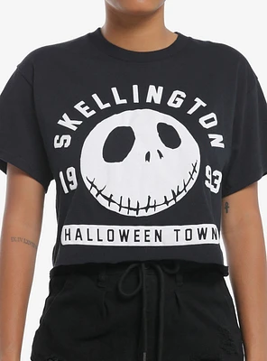 The Nightmare Before Christmas Jack Skellington 1993 Girls Crop T-Shirt