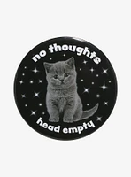 Cat No Thoughts 3 Inch Button