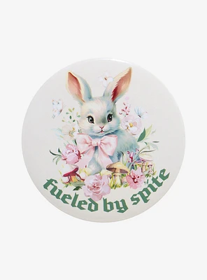 Bunny Fueled By Spite 3 Inch Button