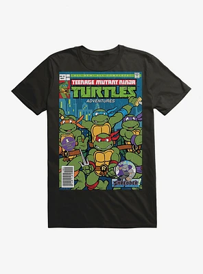 Teenage Mutant Ninja Turtles Adventures Comic Book Group Cover T-Shirt