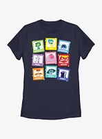 Disney Pixar Inside Out 2 Emotions Jumble Womens T-Shirt