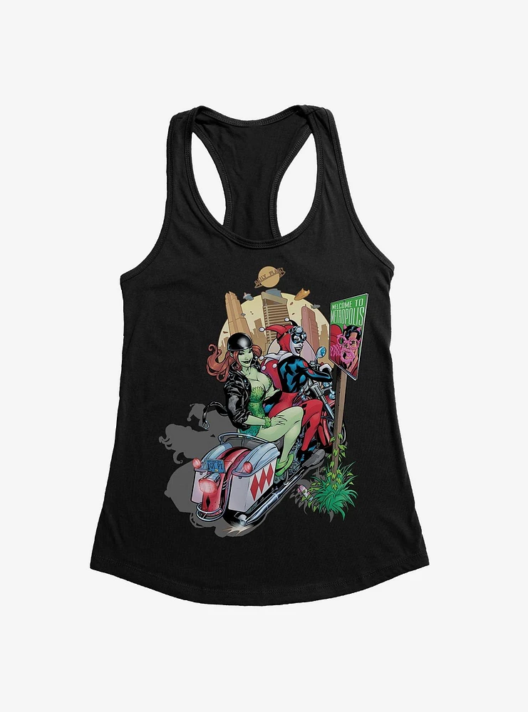 Batman Harley Quinn Welcome To Metropolis Girls Tank