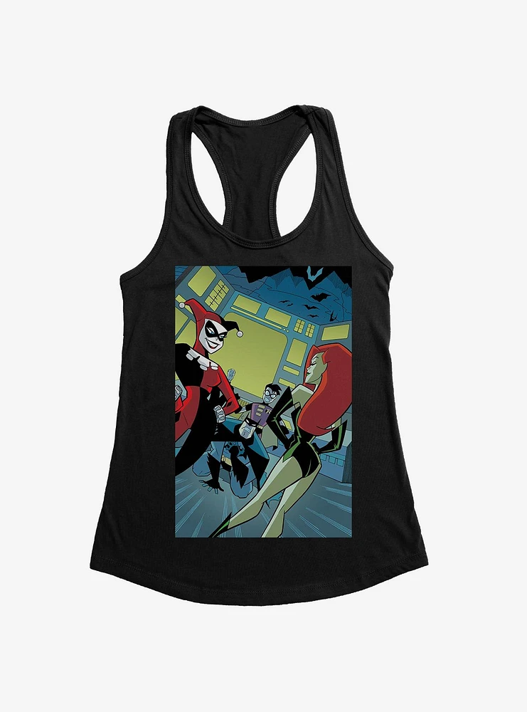 Batman Harley Quinn Poison Ivy Classic Comic Art Girls Tank