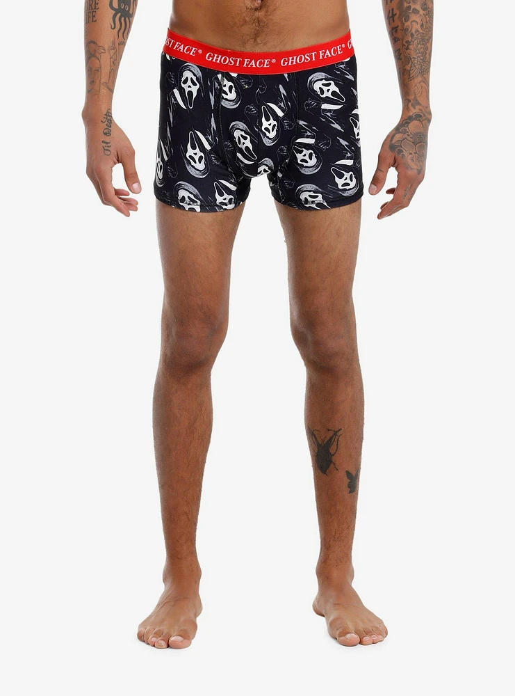 Ghost Face Allover Print Boxer Briefs