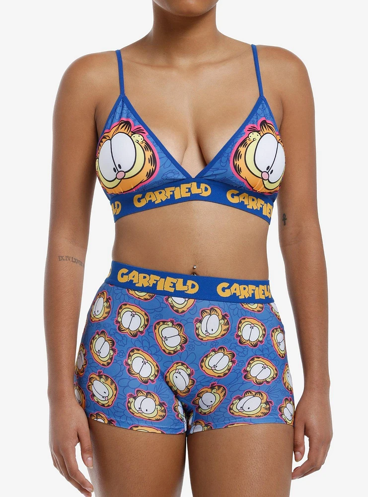 Garfield Faces Bra & Boyshort Panty Set