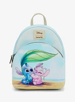 Loungefly Disney Stitch & Angel Beach Date Mini Backpack