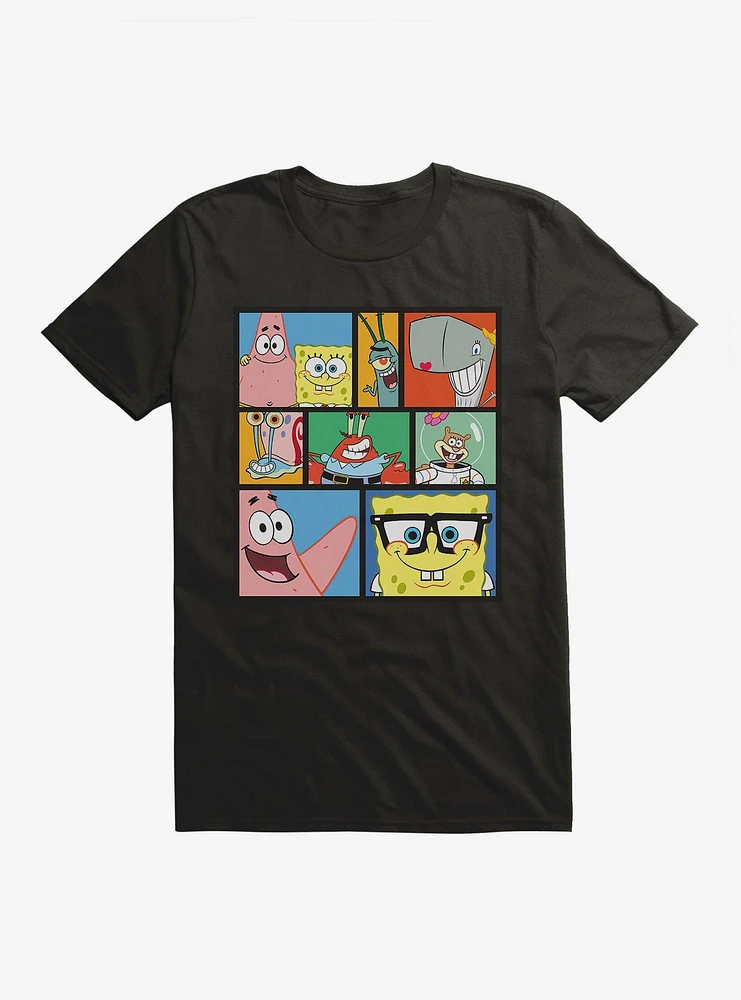 SpongeBob SquarePants Comp Bikini Bottom Friends T-Shirt