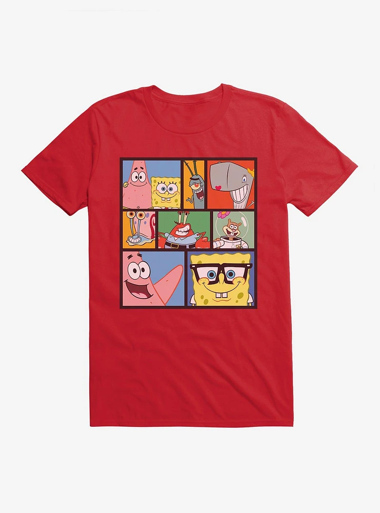 SpongeBob SquarePants Comp Bikini Bottom Friends T-Shirt