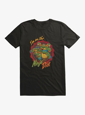 Teenage Mutant Ninja Turtles On The Diet Group Pizza T-Shirt