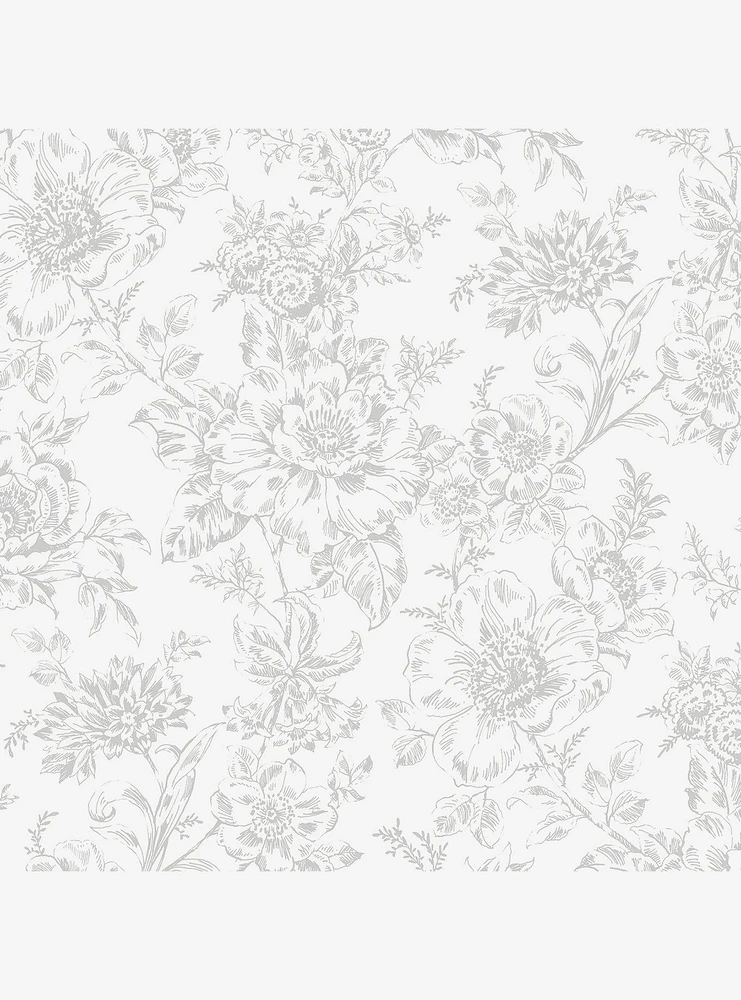 Wren Grey Peel & Stick Wallpaper