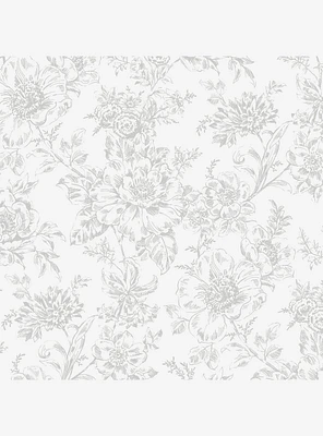 Wren Grey Peel & Stick Wallpaper