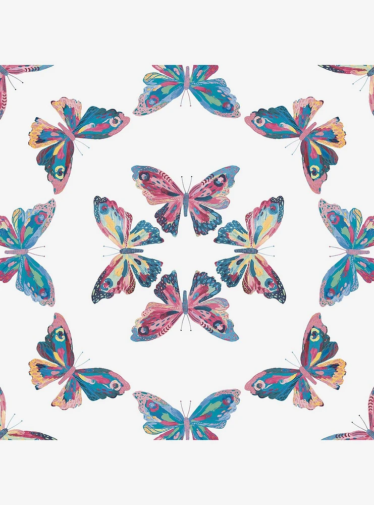 EttaVee Papillon Peel & Stick Wallpaper