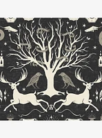 Harry Potter Horcrux Black Damask Peel & Stick Wallpaper