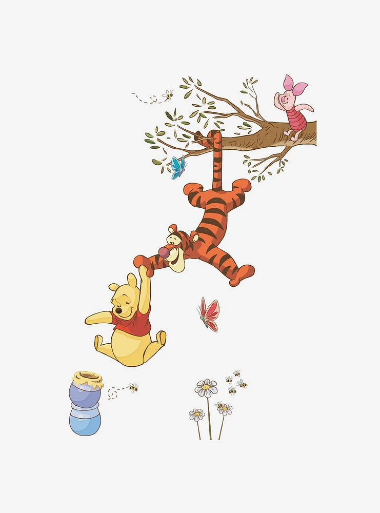 Disney Winnie the Pooh Swinging For Honey Giant Wall Decals