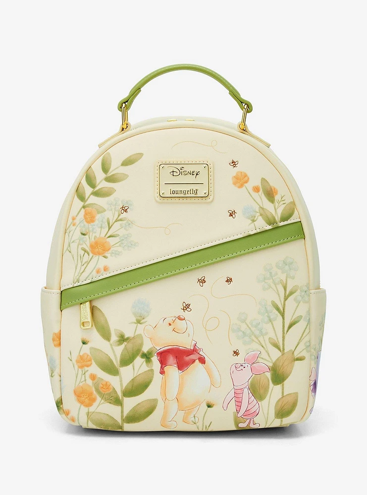 Loungefly Disney Winnie the Pooh Piglet & Pooh Bear Botanical Mini Backpack - BoxLunch Exclusive