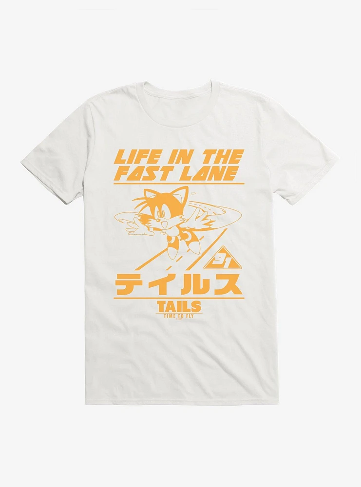 Sonic The Hedgehog Tails Living Fast Lane T-Shirt