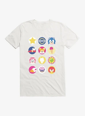 Sonic The Hedgehog And Friends Icons T-Shirt