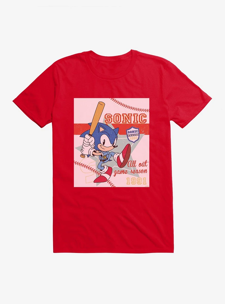 Sonic The Hedgehog Summer Games Baseball T-Shirt