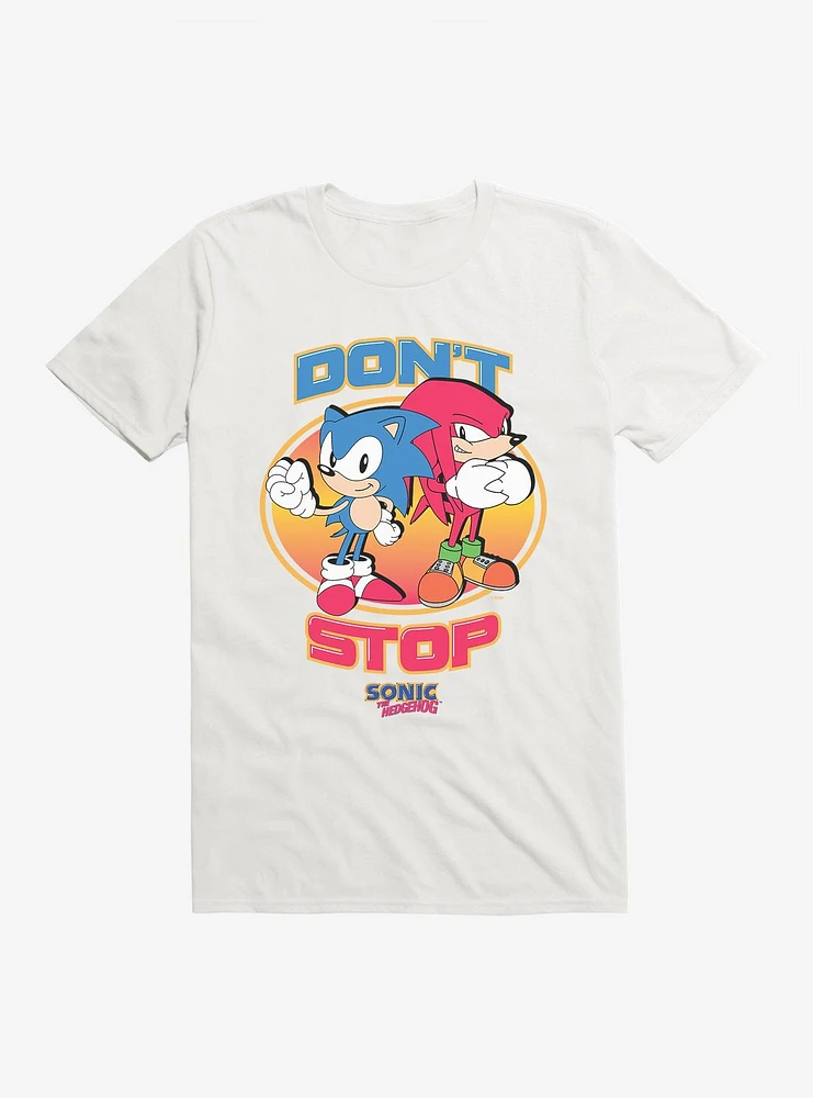 Sonic The Hedgehog & Knuckles Don't Stop T-Shirt