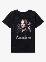 The Lord Of Rings Aragorn Wash Boyfriend Fit Girls T-Shirt