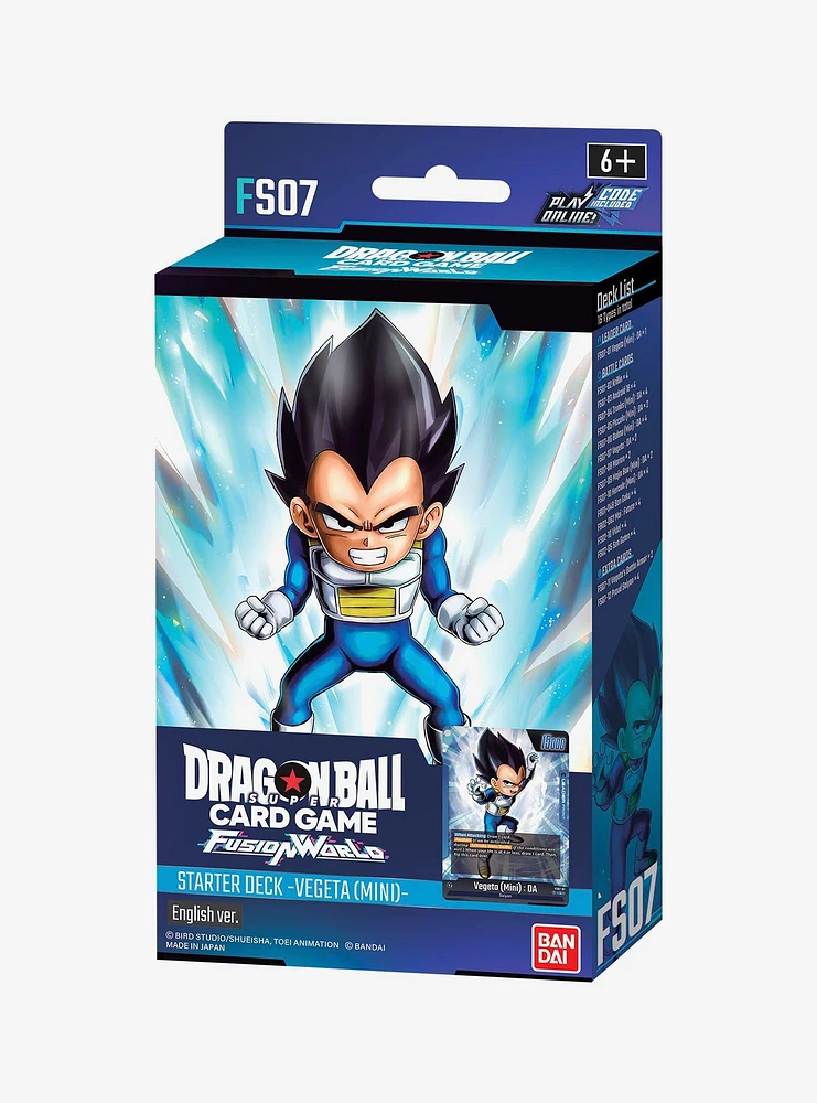 Dragon Ball Z Super Card Game: Fusion World Vegeta Starter Deck