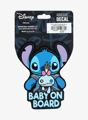 Disney Lilo & Stitch Scrump & Stitch Baby on Board Decal