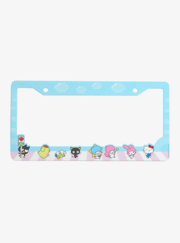 Sanrio Hello Kitty and Friends Street Crossing License Plate Frame — BoxLunch Exclusive