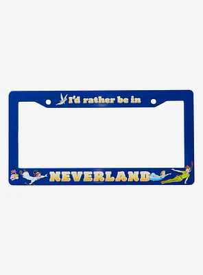 Disney Peter Pan I'd Rather Be in Neverland License Plate Frame