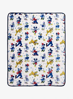 Disney Mickey Mouse & Friends Allover Print Fleece Throw - BoxLunch Exclusive