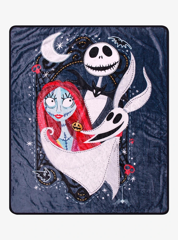 Disney The Nightmare Before Christmas Frame Portrait Fleece Throw - BoxLunch Exclusive