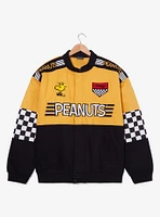 Peanuts Woodstock & Snoopy Color Block Racing Jacket — BoxLunch Exclusive