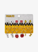 Peanuts Snoopy & Woodstock Stud & Hoop Earring Set