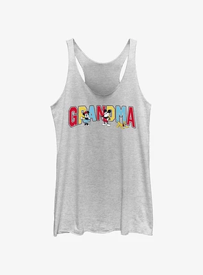 Disney Mickey Mouse Grandma Collegiate Girls Tank