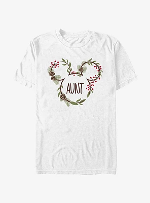 Disney Mickey Mouse Aunt Xmas Ears T-Shirt