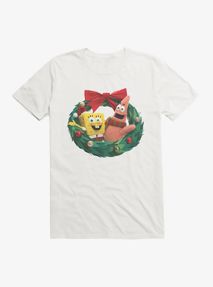 SpongeBob SquarePants Christmas Wreath T-Shirt