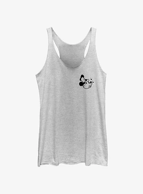 Disney Mickey Mouse Steamboat Whistling Pocket Womens Tank