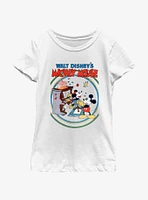 Disney Mickey Mouse Piano Minnie And Youth Girls T-Shirt