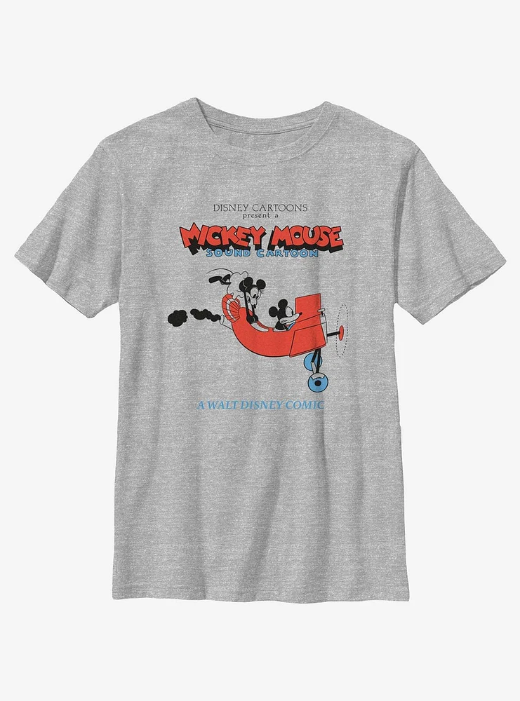 Disney Mickey Mouse Minnie On Plane Youth T-Shirt