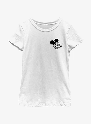 Disney Mickey Mouse Early Pocket Youth Girls T-Shirt