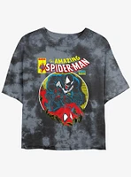 Marvel Spider-Man Venom Wins Womens Tie-Dye Crop T-Shirt