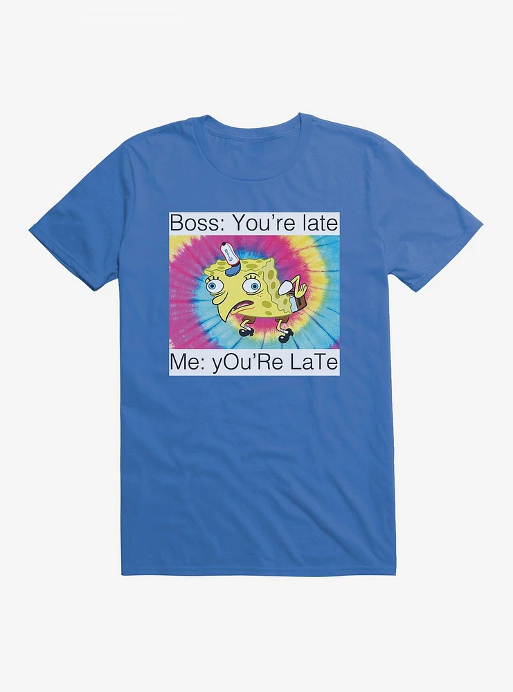 SpongeBob SquarePants You're Late Meme T-Shirt