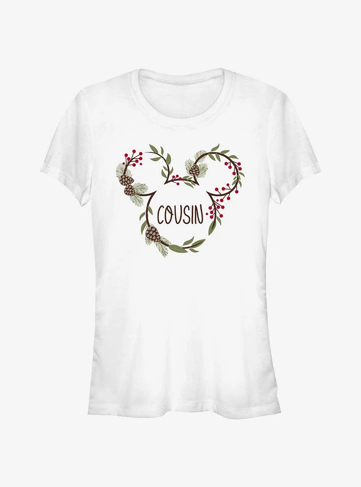 Disney Mickey Mouse Cousin Xmas Ears Girls T-Shirt