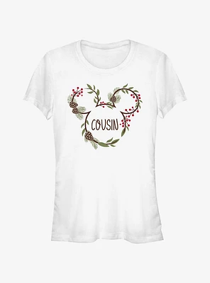 Disney Mickey Mouse Cousin Xmas Ears Girls T-Shirt