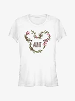 Disney Mickey Mouse Aunt Xmas Ears Girls T-Shirt