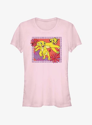 Disney The Lion King Simba And Nala Playing Girls T-Shirt