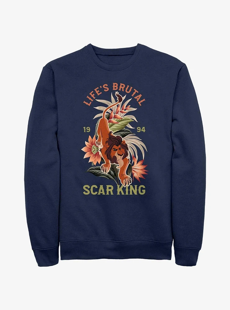 Disney The Lion King Life Is Brutal Sweatshirt