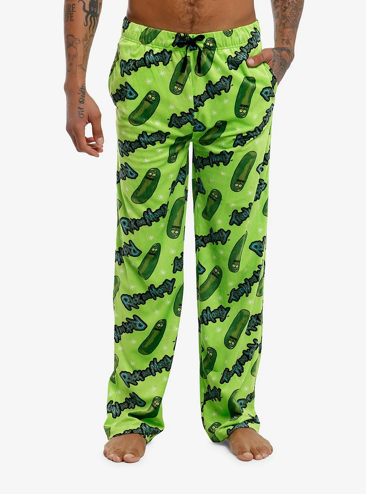 Rick And Morty Pickle Pajama Pants