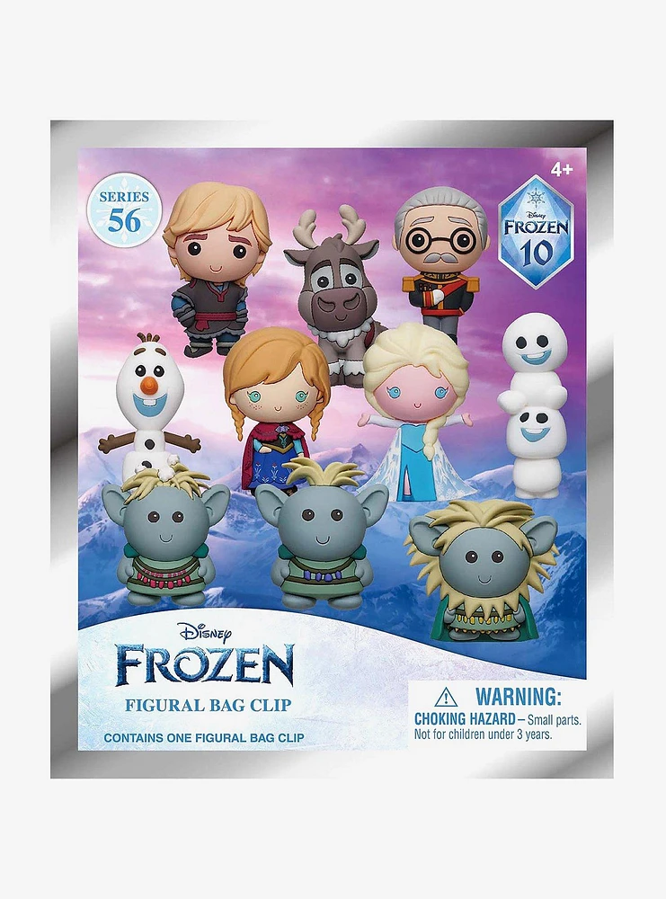 Disney Frozen Characters 10th Anniversary Blind Bag Figural Bag Clip